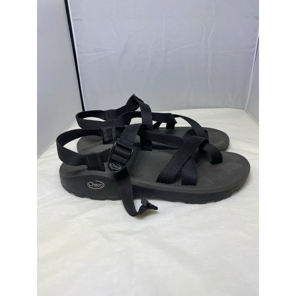 Mens Chaco Z2 Rebar Toe Loop Sport Black Outdoor Hiking Sandals Size 12